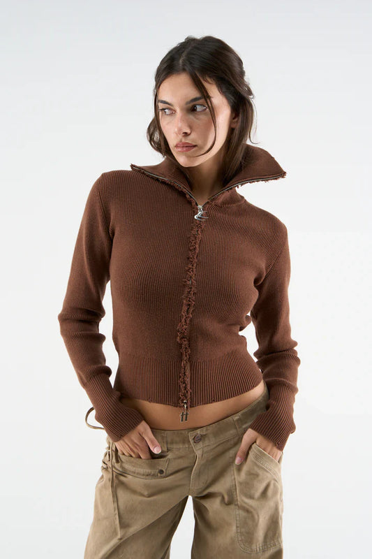 Scuffers Nusa Brown Zipper