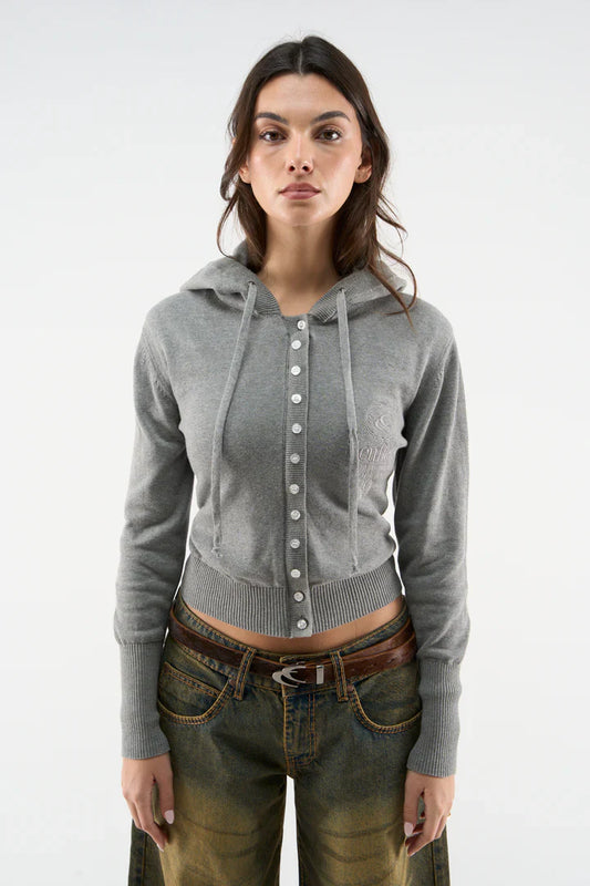 Scuffers Route Light Grey Knit Zipper