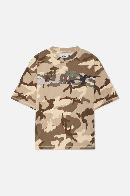 Scuffers Double Camo Brown T-Shirt