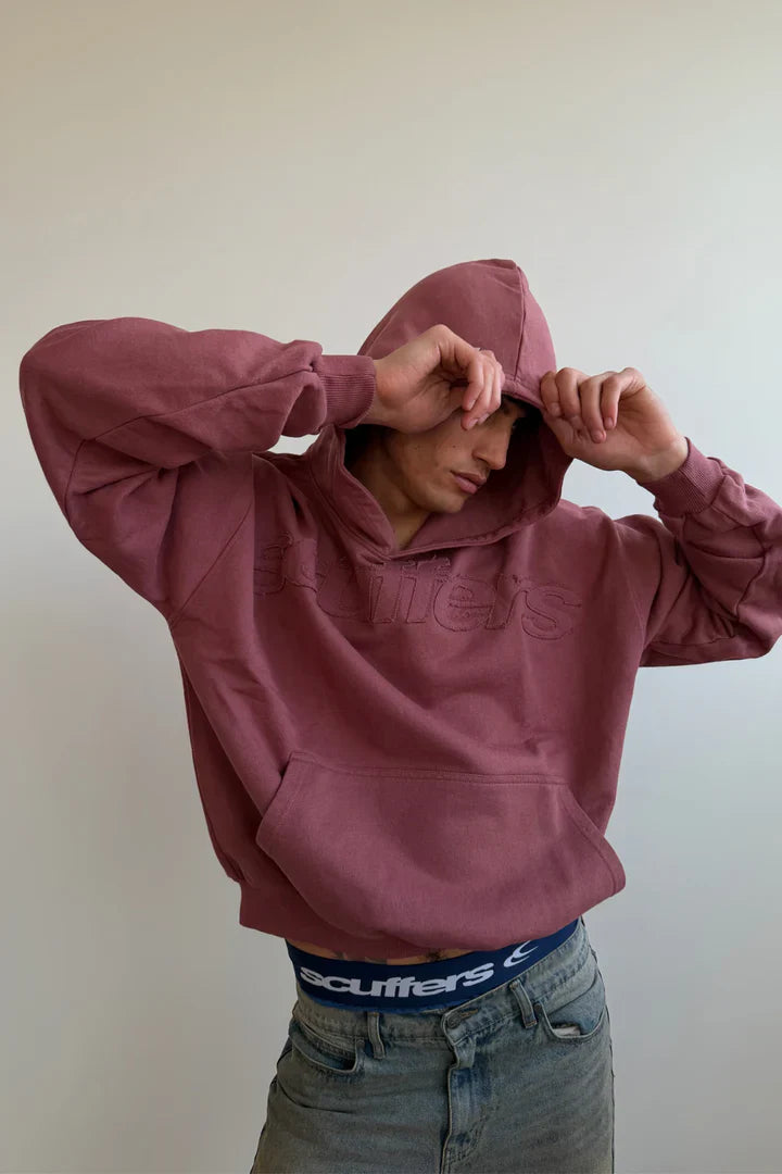 Scuffers Raw Burgundy Hoodie