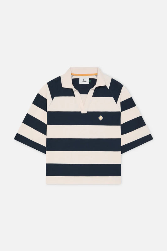 Scuffers Signature Navy Striped Polo